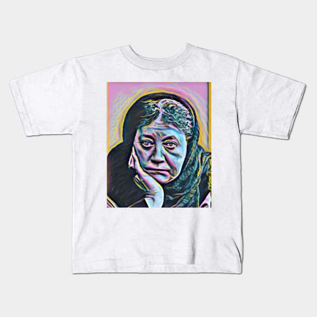 Helena Blavatsky Portrait | Helena Blavatsky Artwork 10 Kids T-Shirt by JustLit